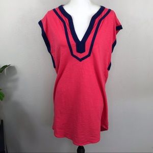 J.Crew Factory Woven Trim Tunic Top Size Medium